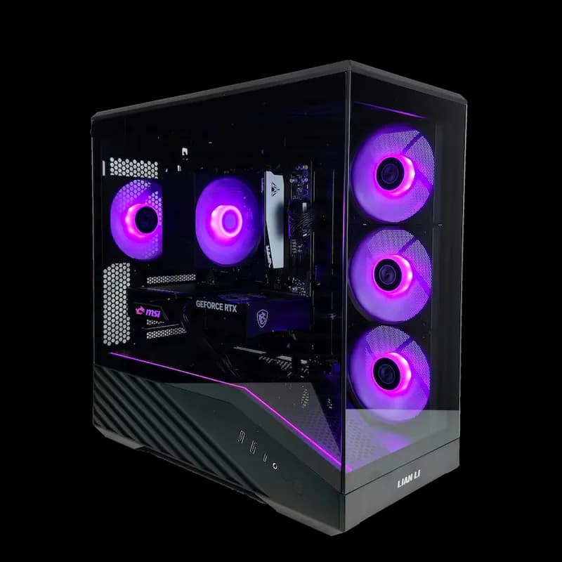 Lian Li Žaidimų Kompiuteris Su RTX 5060 ir Ryzen 5 7500F