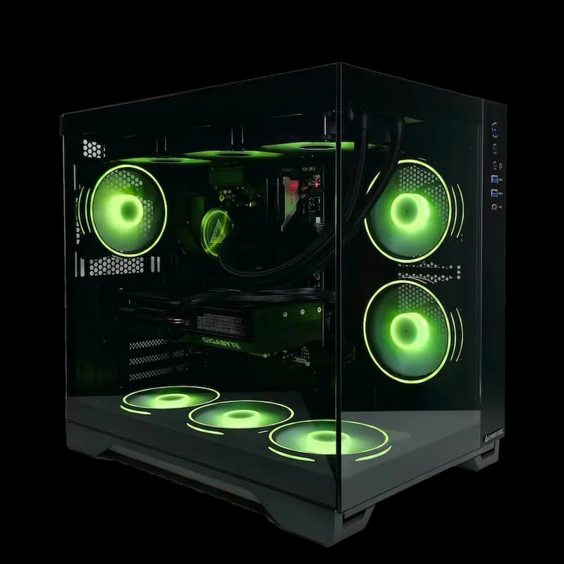 VW300564 Išvaizdus Žaidimų Kompiuteris Su Ryzen 7 7800x3D Ir RTX 5070 Ti