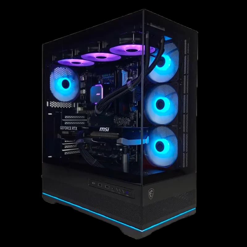 VW246195 Išvaizdus Žaidimų Kompiuteris Su Ryzen 7 9800x3D ir RTX 5080